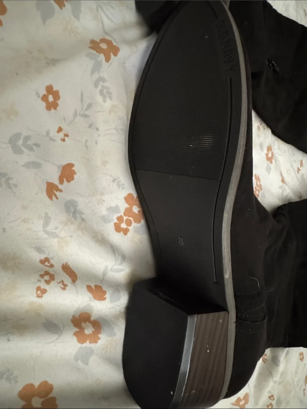 Old Navy Black Over-the-Knee Suede-Look Boots